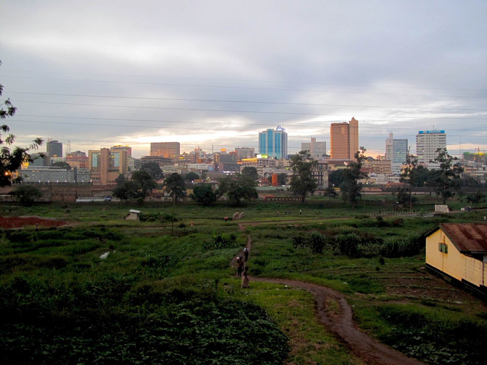 Kampala city skyline